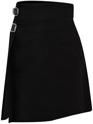 Black Scottish 5 Yard Kilt for Men – Traditional Plain Tartan Highland & Formal Wedding Wear