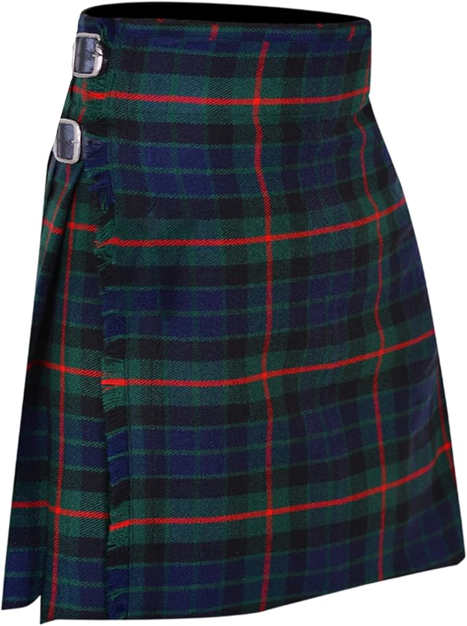 Men’s Scottish 5 Yard Kilt – Gunn Tartan, Traditional Highland & Formal Wedding Wear