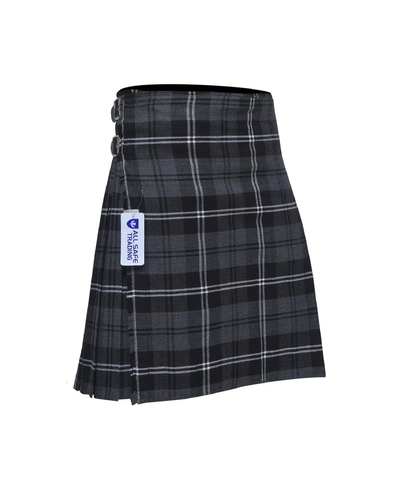 Scottish Traditional Tartan Kilt for Kids, Boys and Girls Toddler Kilts with Ease of Size - Granite Tartan All Safe International