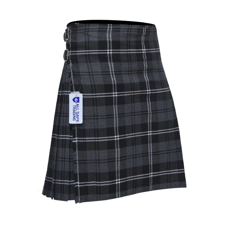 Scottish Traditional Tartan Kilt for Kids, Boys and Girls Toddler Kilts with Ease of Size - Granite Tartan All Safe International