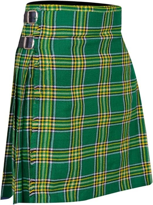 Men’s Scottish 5 Yard Kilt – Irish Tartan, Traditional Highland & Formal Wedding Wear