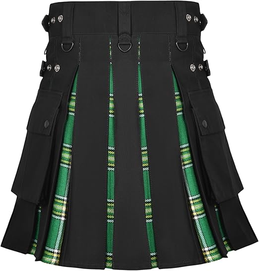 Women’s Irish Hybrid Kilt – Plaid Mini Skirt for Golf, Highland Games & Casual Wear