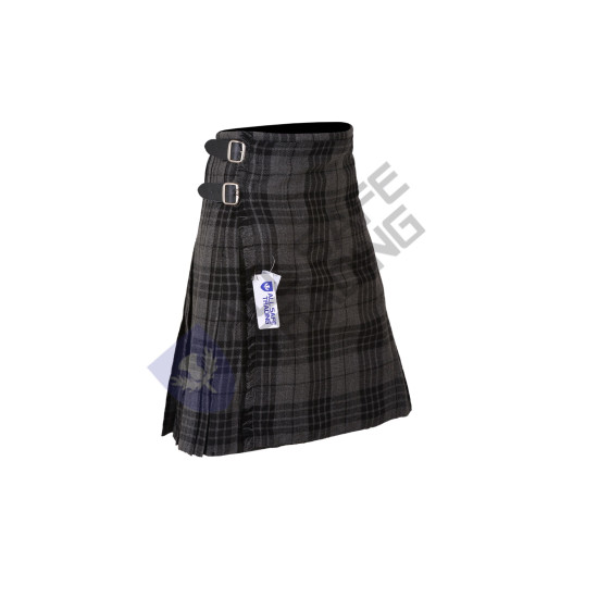 Scottish Boys 13-Oz Casual Wear, Grey Tartan Kilt