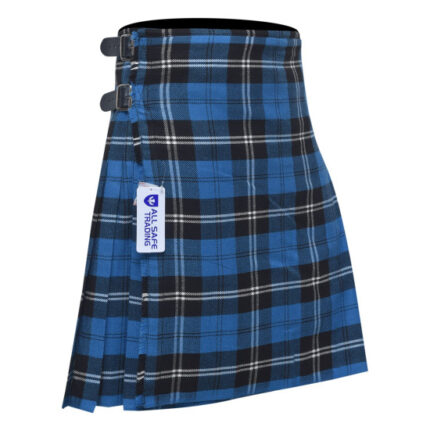 Scottish Traditional 8 Yard Blue Ramsay Tartan Kilt